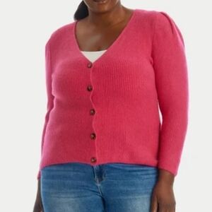 1 State Puff Sleeve Cardigan